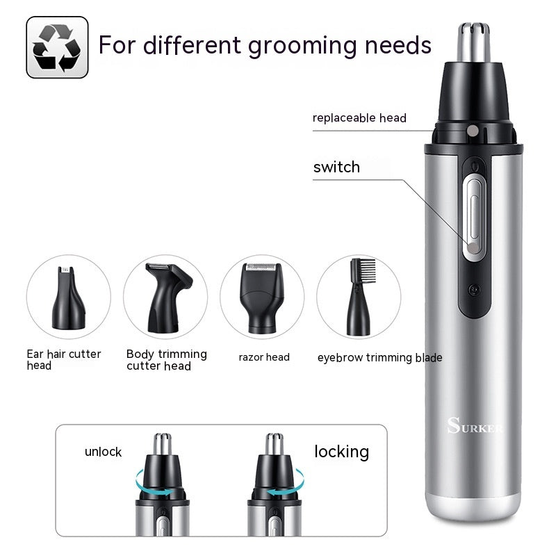 Portable Mini Nose Ear Hair Trimmer