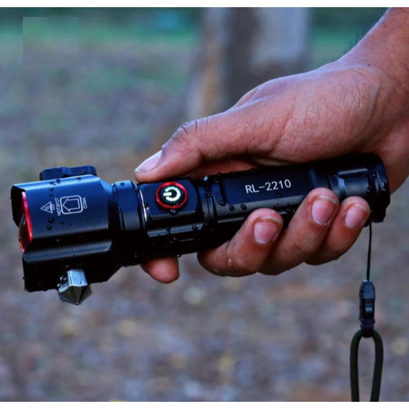 Multi-Functional 1KM Long Range Led Emergency Flashlight