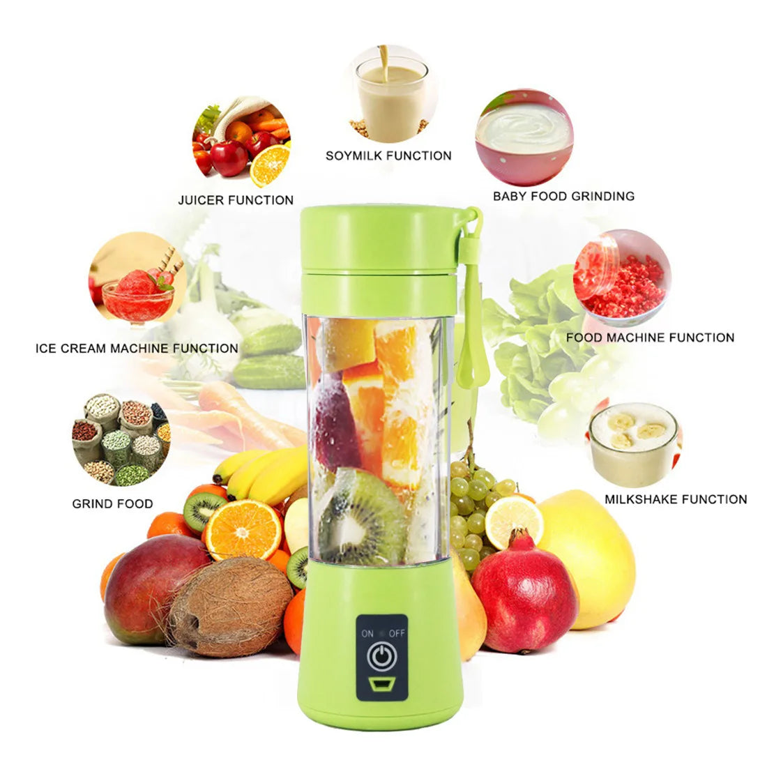 Portable Juice Blender Fresh Juice 380ml USB