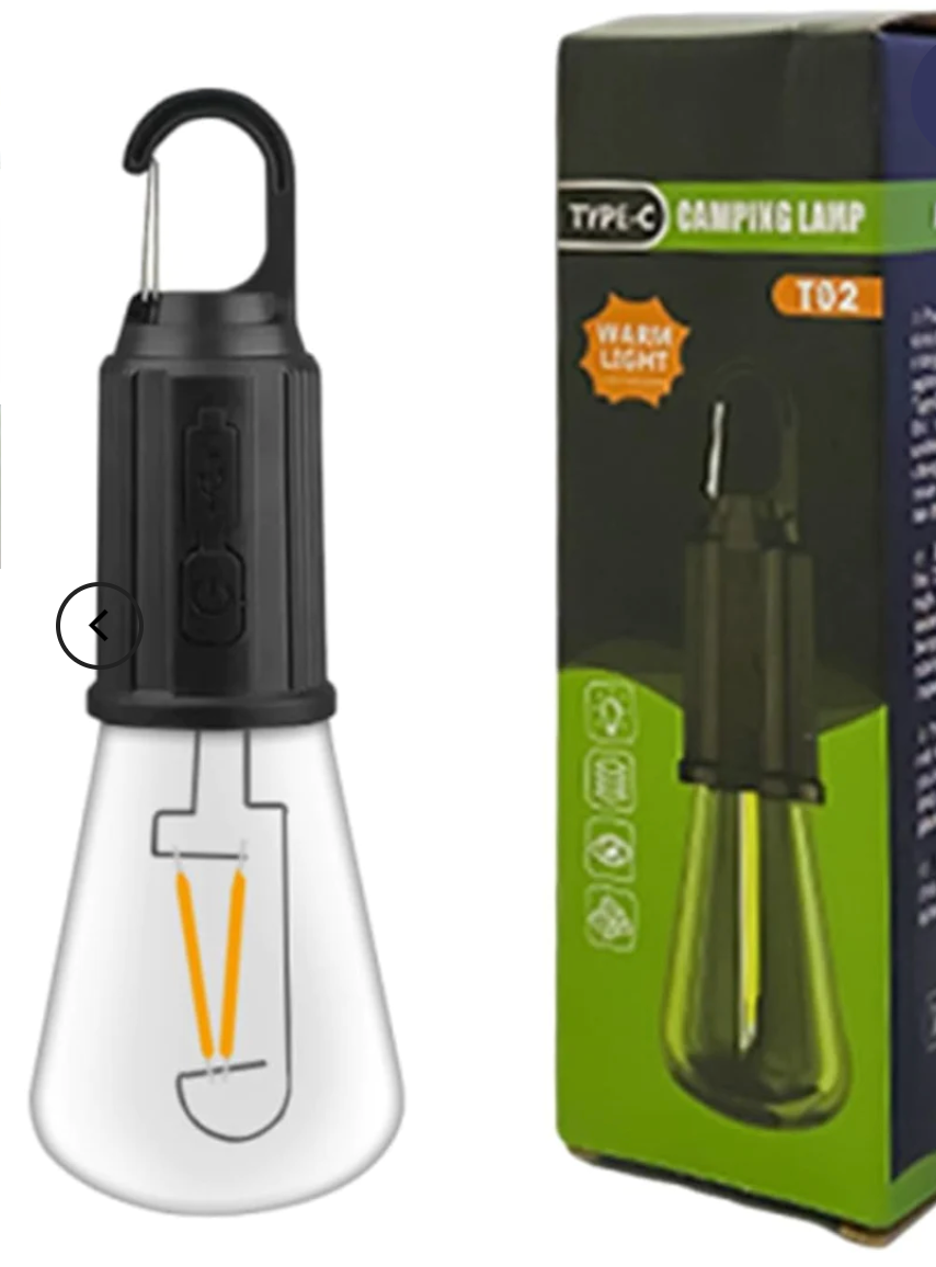 Rechargeable LED Camping Lamp with Hook