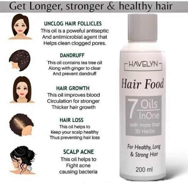 Havelyn Hair Food Oil For Stronge Hair And Hair Regrowth