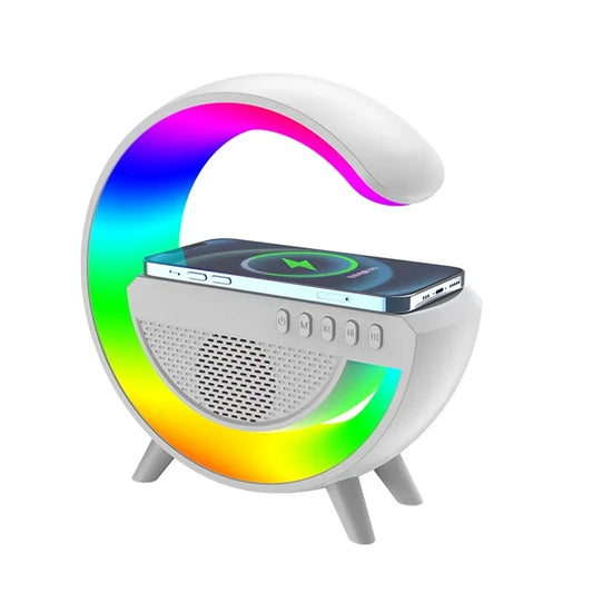 Multifunction RGB Light Wireless Fast Charging Station BT Speaker